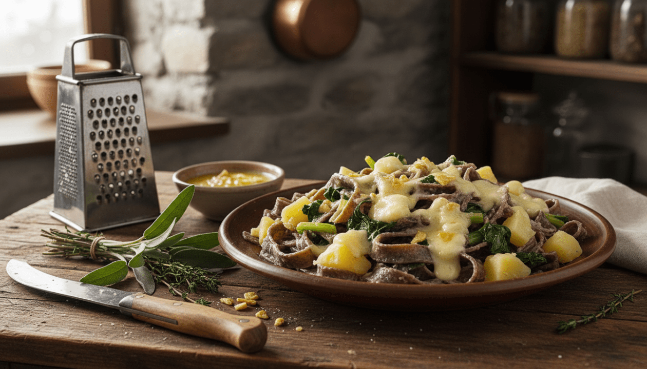 scopri la ricetta tradizionale dei pizzoccheri valtellinesi, la loro storia affascinante e i segreti per preparare questa gustosa pasta di grano saraceno tipica della valtellina.